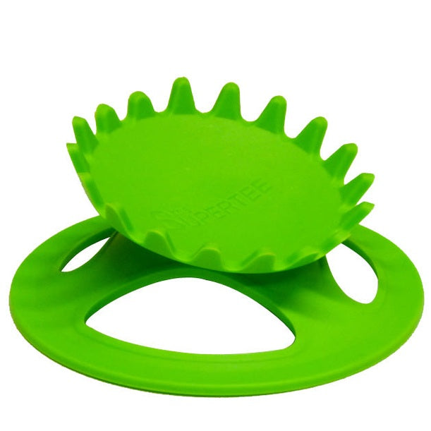 Dan Carter Rugby Kicking Tee Supertee Crown, white rubber rugby kicking tee with crown design for practice and game use.