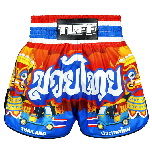TUFF High-Cut Retro Muaythai Shorts The Siam in Motion