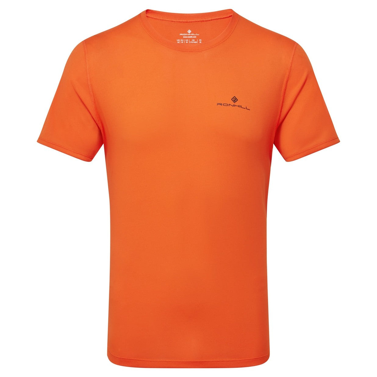 Ronhill men's Core short sleeve running top in lightweight fabric, featuring a classic fit and breathable design for active sports.