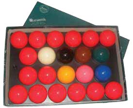 2-1/16in Aramith Snooker Ball Set