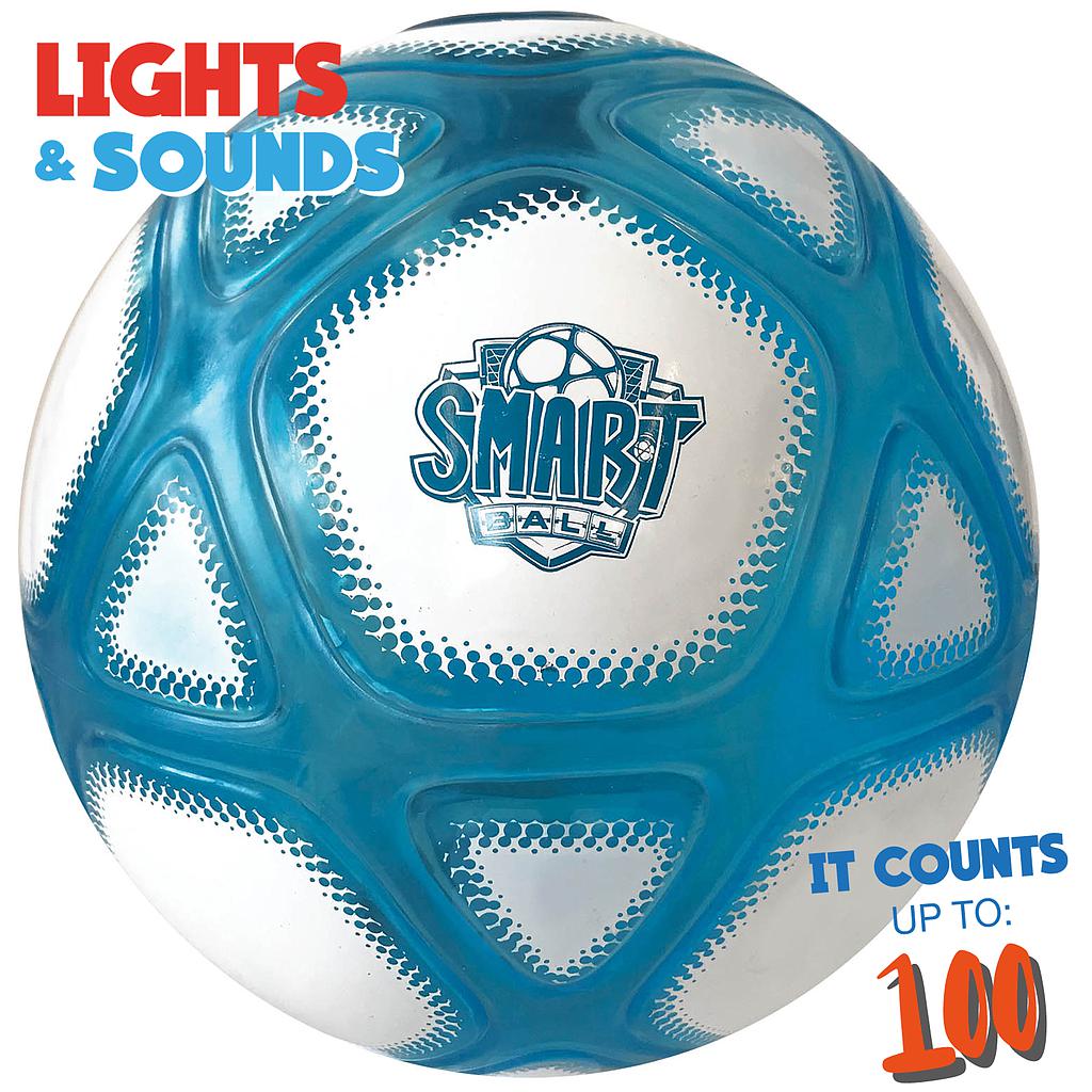 Smart Ball counting football with lights and sounds, sporting goods equipment for kids or training, brand Smart Ball, close-up view
