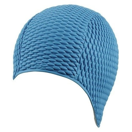 Beco Adults strapless bubble swim hat in bright colors, designed for comfortable and stylish swimming protection.