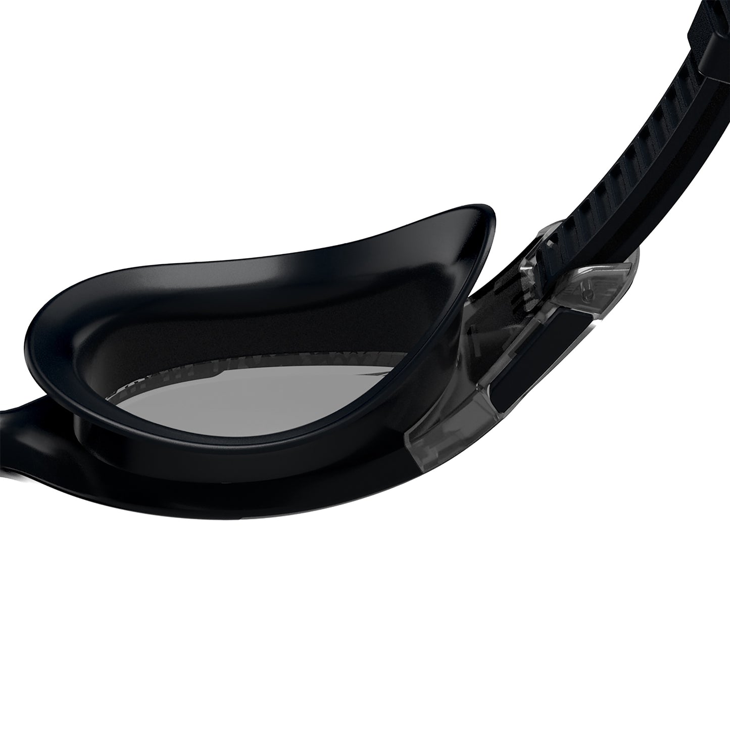 Speedo Hydrosity 2.0 men's swimming goggles with clear lenses and adjustable straps, designed for comfort and performance in the water.
