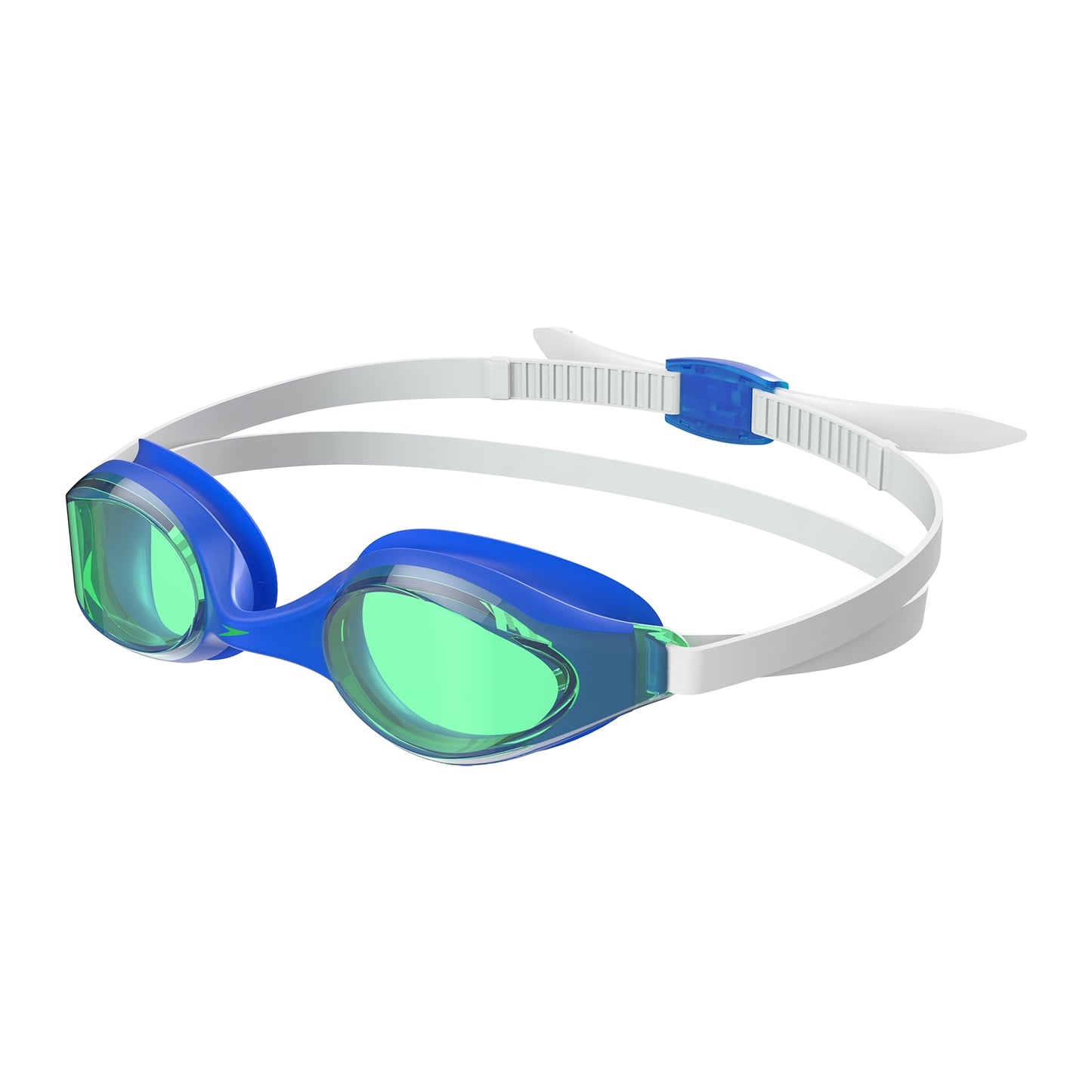 Junior Speedo Hyper Flyer swimming goggles with clear lenses and adjustable strap, ideal for young swimmers.
