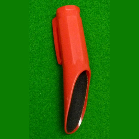 Cartasport snooker pool cue tip shaper tool for maintaining and shaping cue tips, shown in a close-up image.