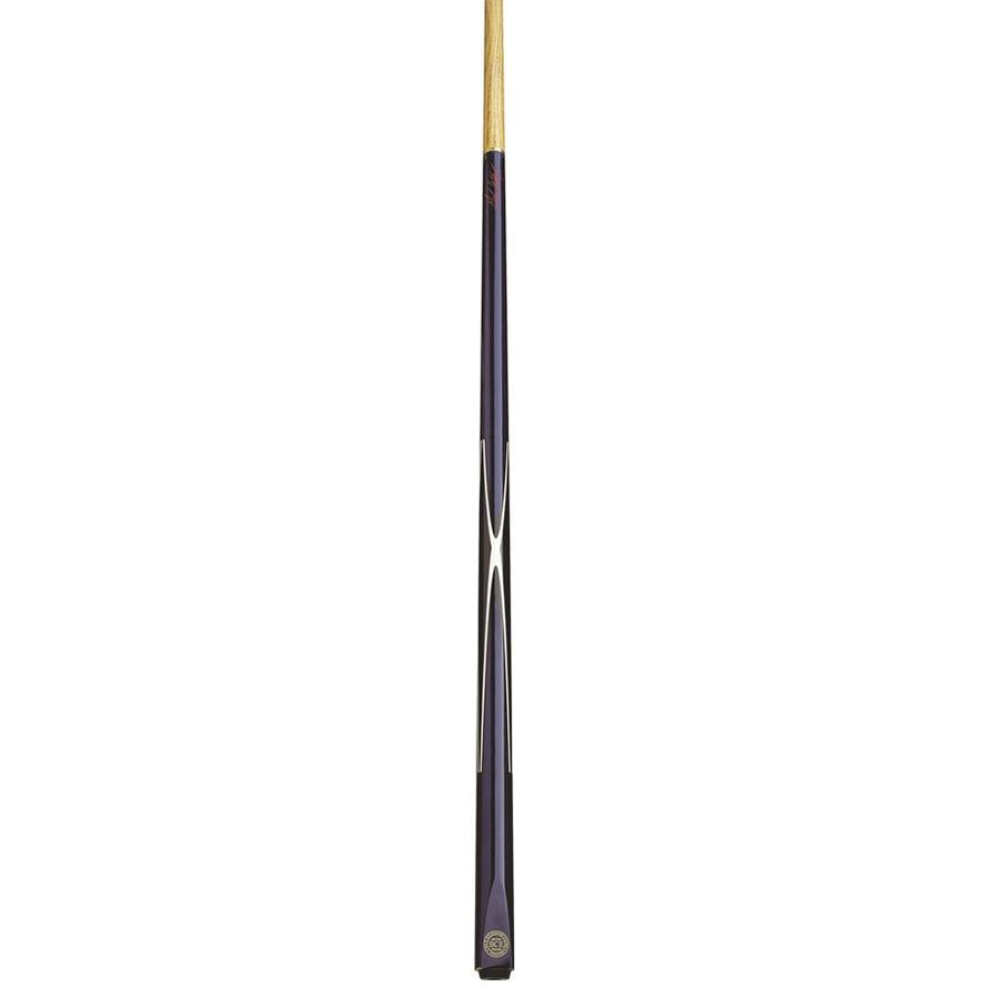 Powerglide Bce Ff150 2-Piece Ash Snooker Cue for snooker and pool, showing the cue's sleek design and smooth wood finish.