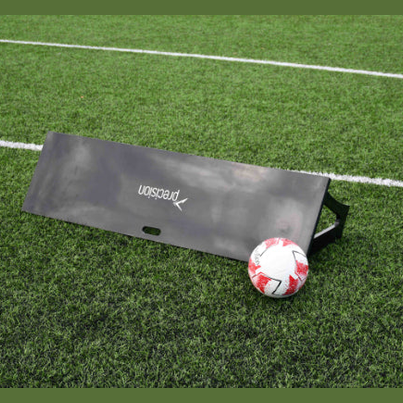 Precision Pro Rebound Board for sporting goods, shown with textured surface and sturdy frame for athletic training and practice.