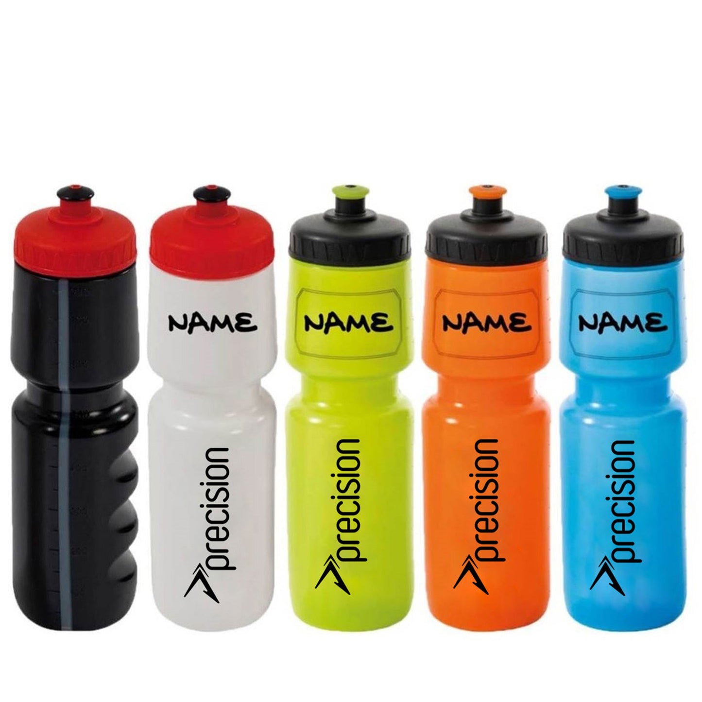 Precision 750ml water bottle for sports, featuring a sleek design and durable construction for active use.