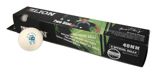 Table Tennis Balls Lion 2* White
