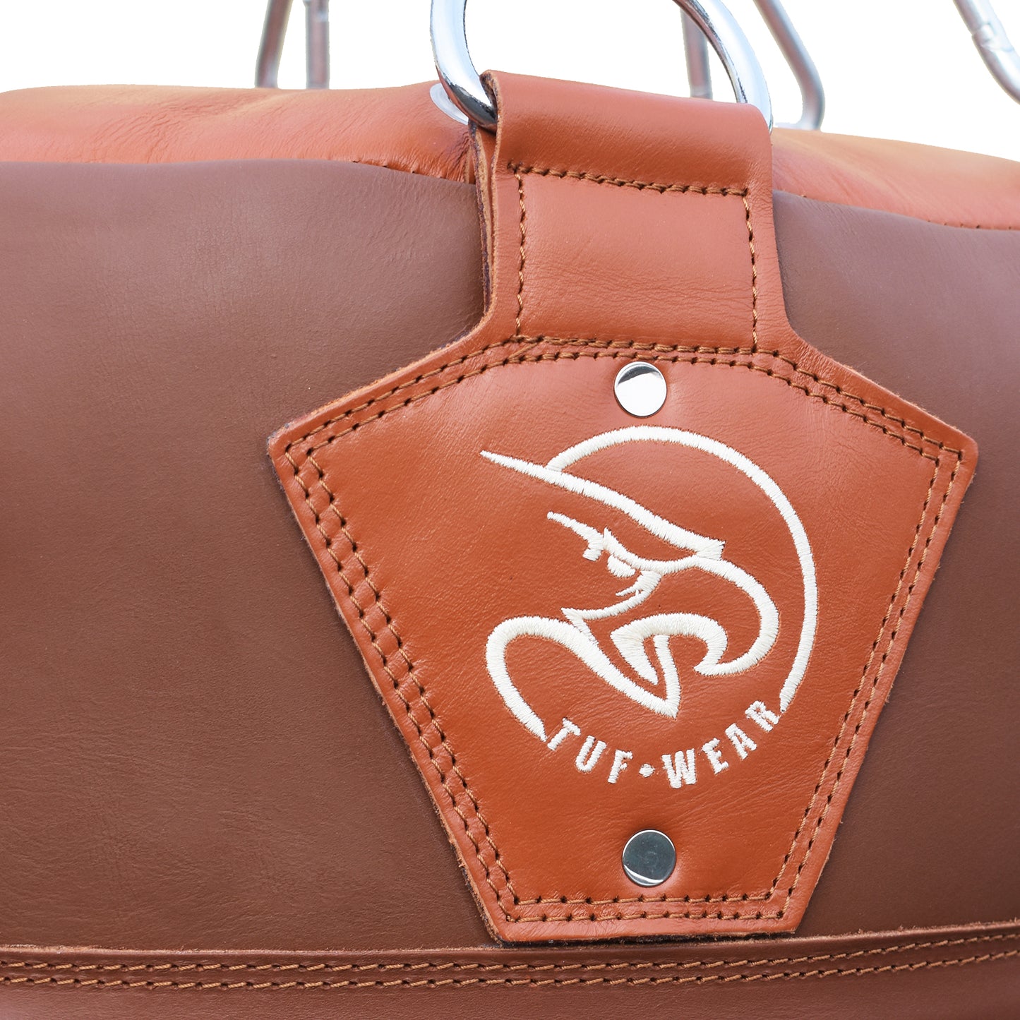 Tuf Wear Classic Brown Leather Angle Bag