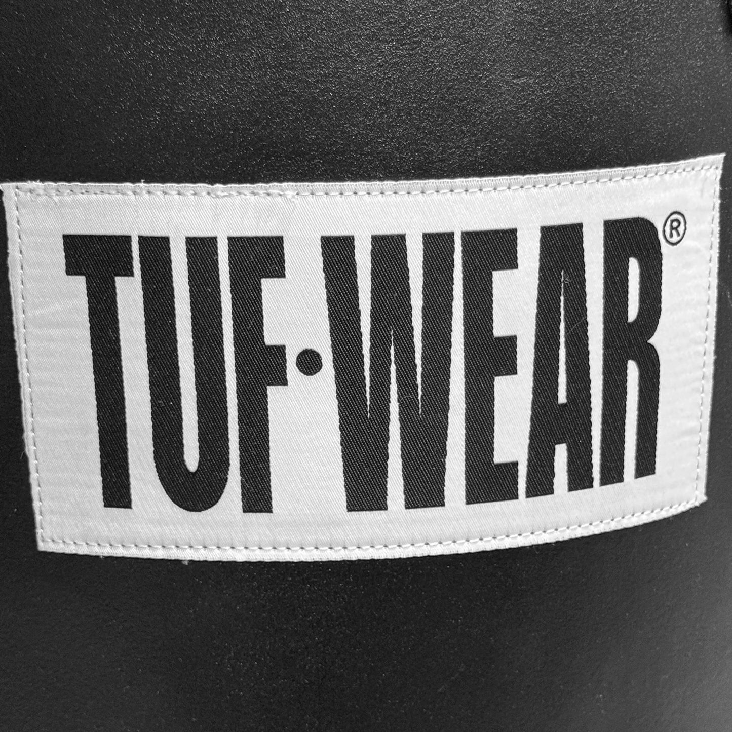 Tuf Wear 4ft Straight Leather Punchbag - All Black (Approx 40kg)