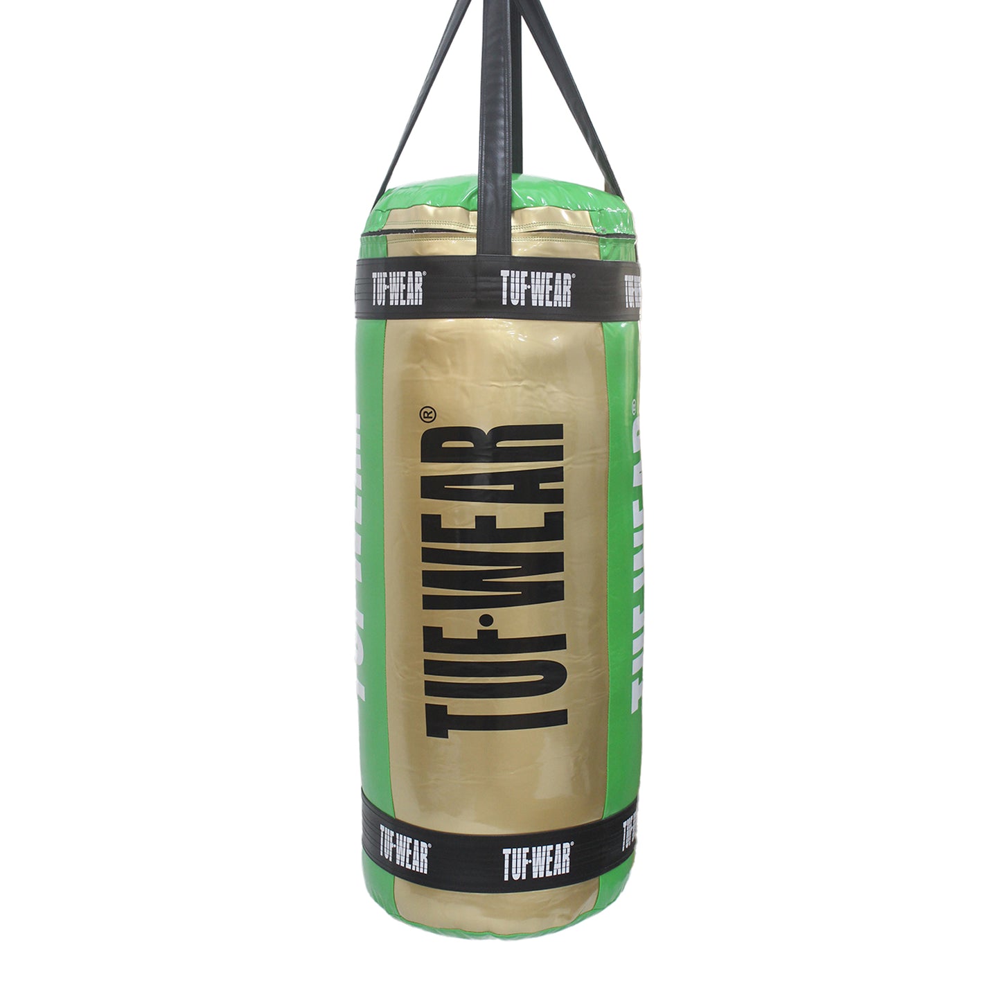 Tuf Wear Balboa 4ft Jumbo Punchbag (20 Inch Diameter) - Green/Gold (Approx 60kg)