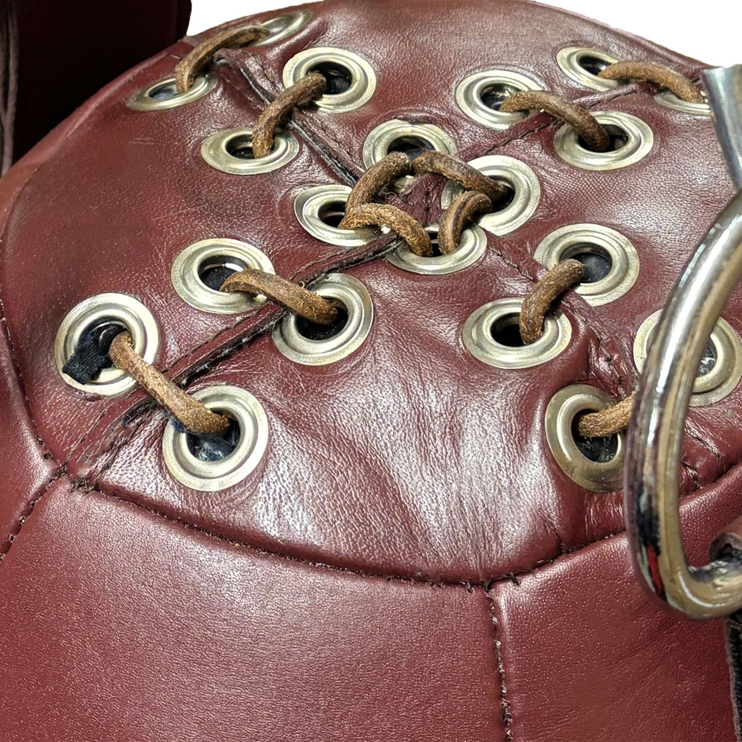 Tuf Wear Oxblood Leather Wrecking Ball (Large Maize Bag) - 32kg