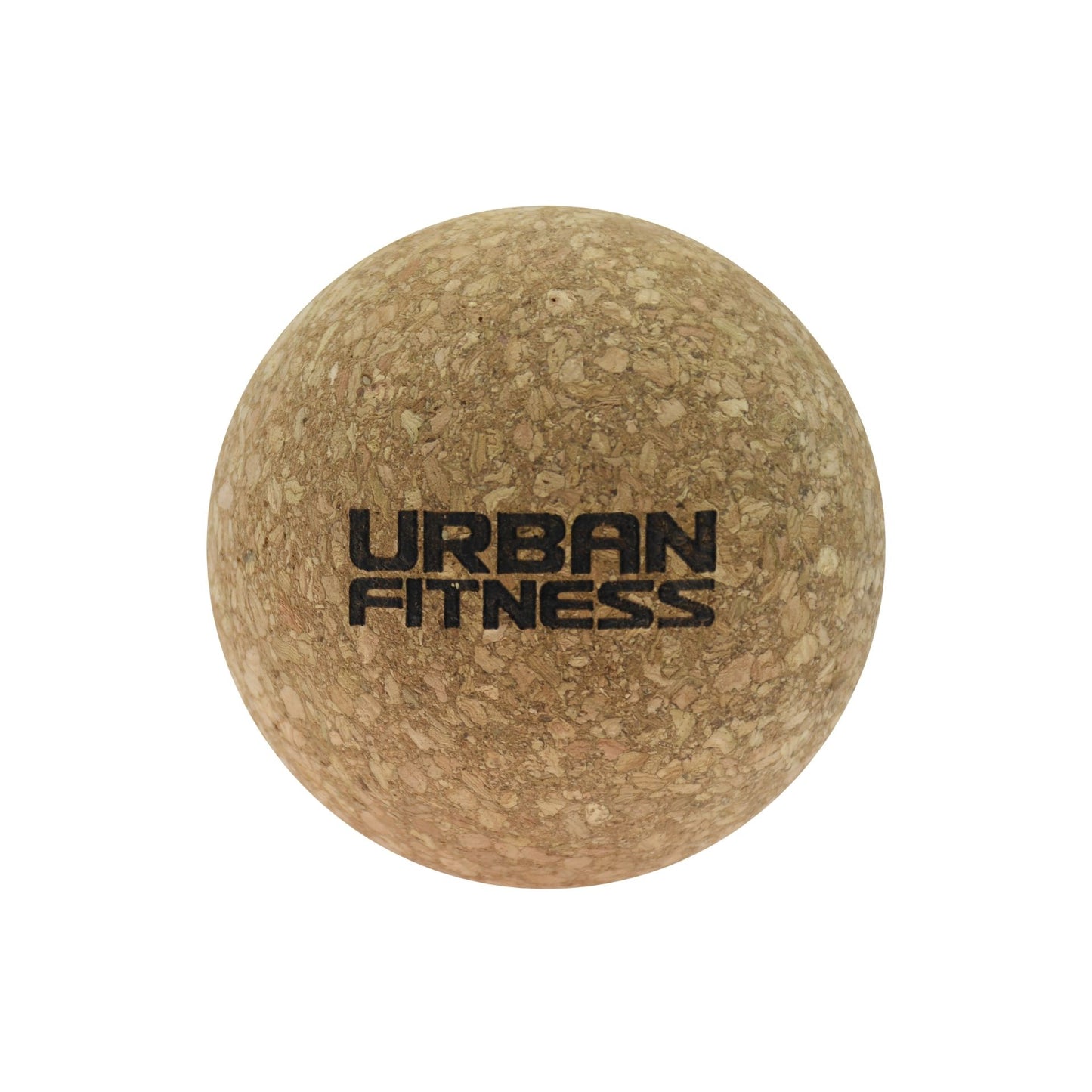 Urban Fitness Cork Massage Ball for sports and muscle relief, natural cork surface ideal for self-massage and muscle recovery.