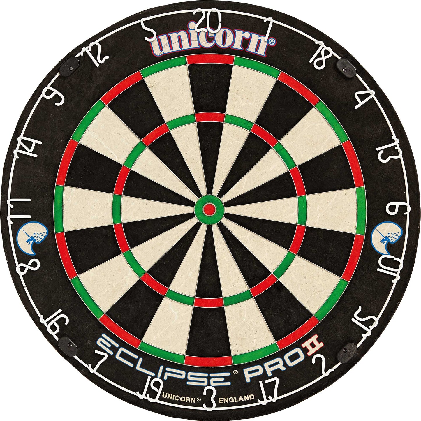 Unicorn Eclipse Pro 2 Unicorn dartboard with colorful unicorn design and professional-grade darts for competitive play.