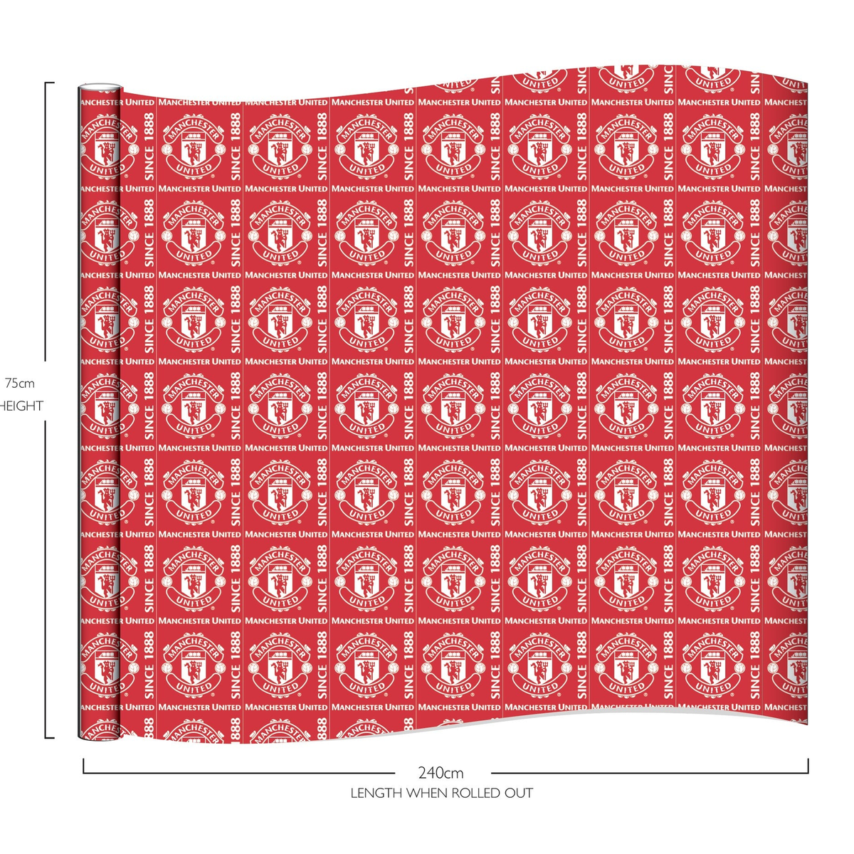 Team Merchandise Christmas Gift Wrap Paper 70cm x 240cm