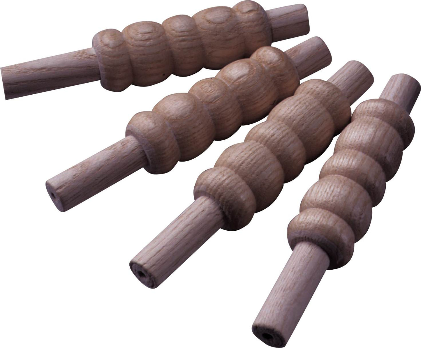 Set of four heavy spare Ash Bails for cricket by Cartasport, showing durable wooden cricket bails on a plain background.