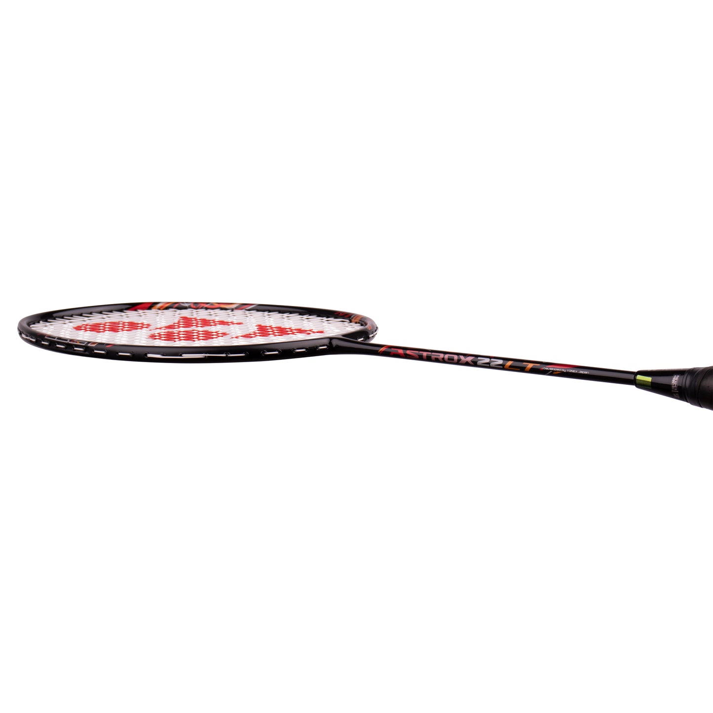 Yonex Astrox 22 LT badminton racket showing lightweight frame and grip, designed for powerful smashes and precise control.