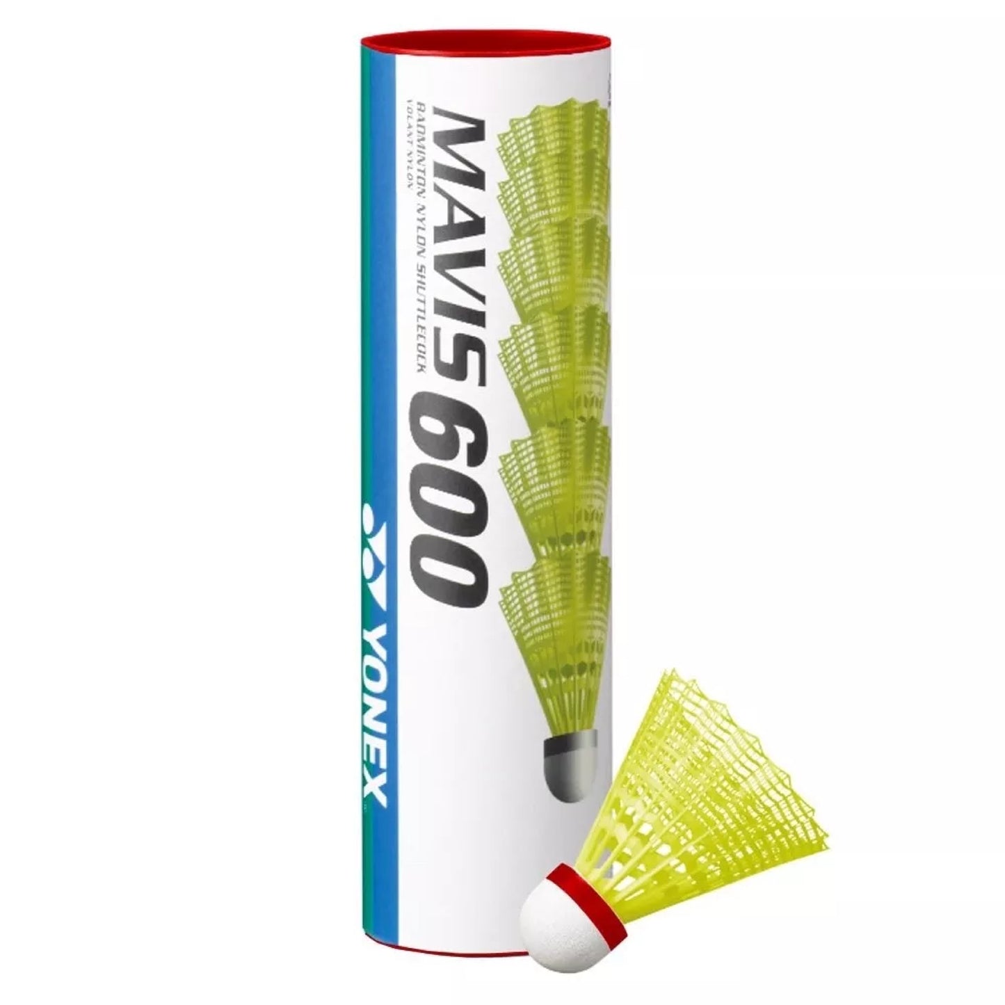 Yonex Mavis 600 Yellow Shuttles - Fast Red Speed