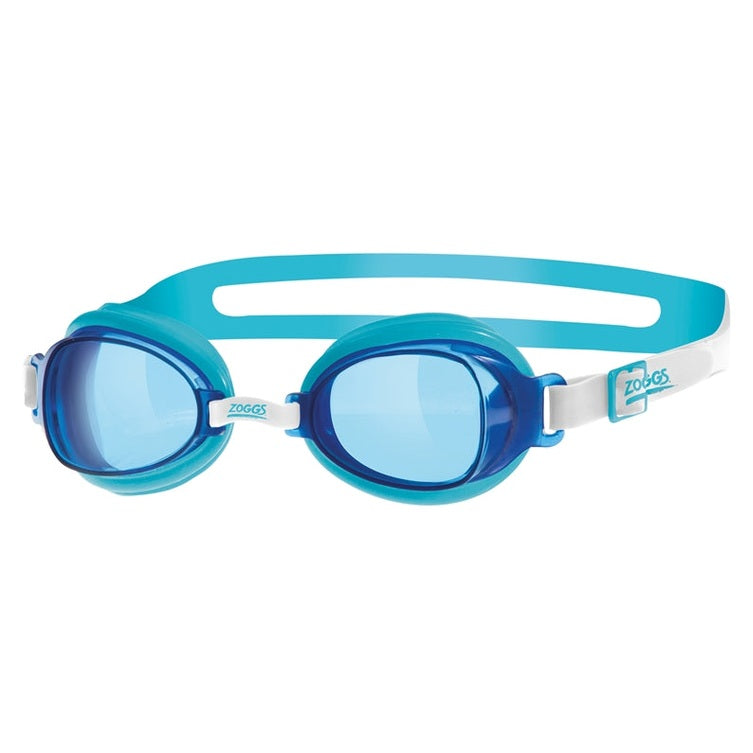Zoggs adult Otter swim goggles with clear lenses and adjustable strap, designed for comfortable swimming.