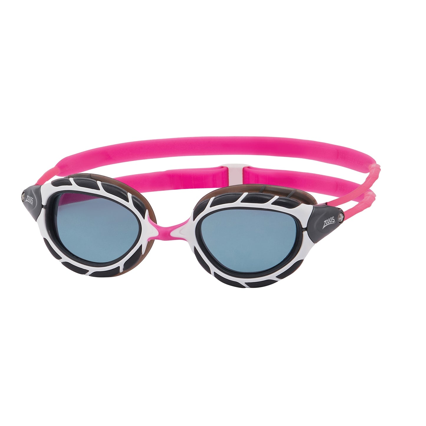 Zoggs Predator senior swimming goggles with clear lenses and adjustable strap, designed for comfortable fit and optimal visibility.