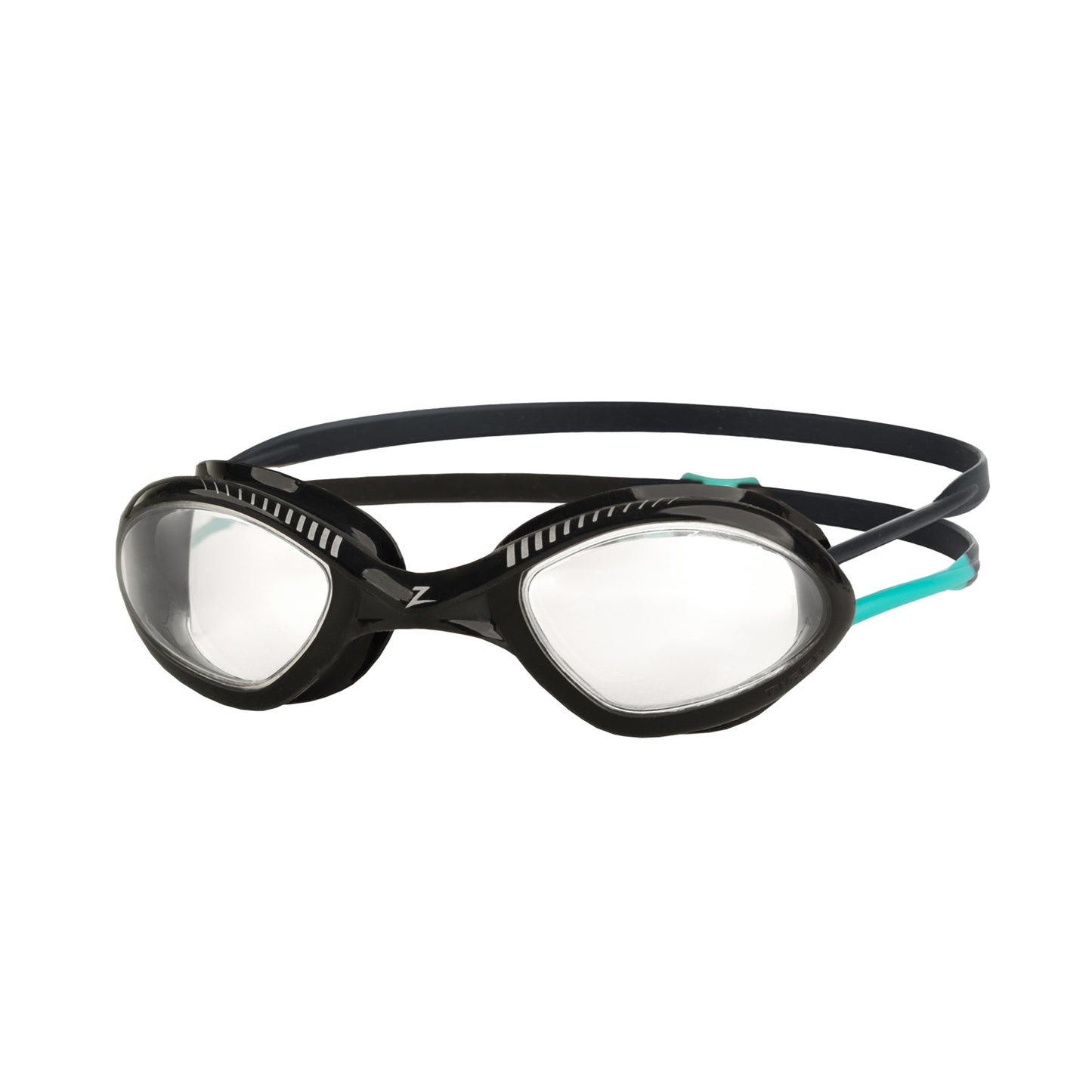 Zoggs Tiger Goggles Senior swimming goggles with a colorful tiger design, adjustable straps, and clear lenses for comfortable swimming.