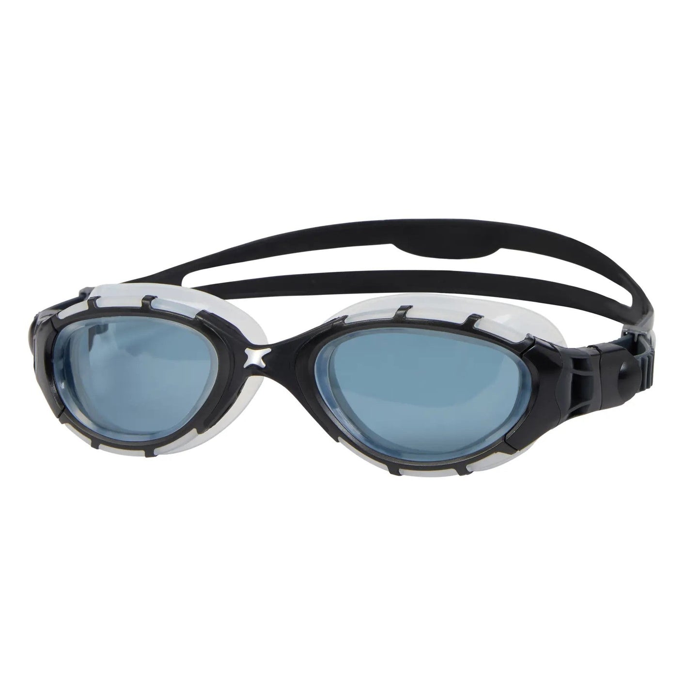 Senior Zoggs Predator Flex swimming goggles with adjustable straps and clear lenses for comfortable, secure fit during swim sessions.