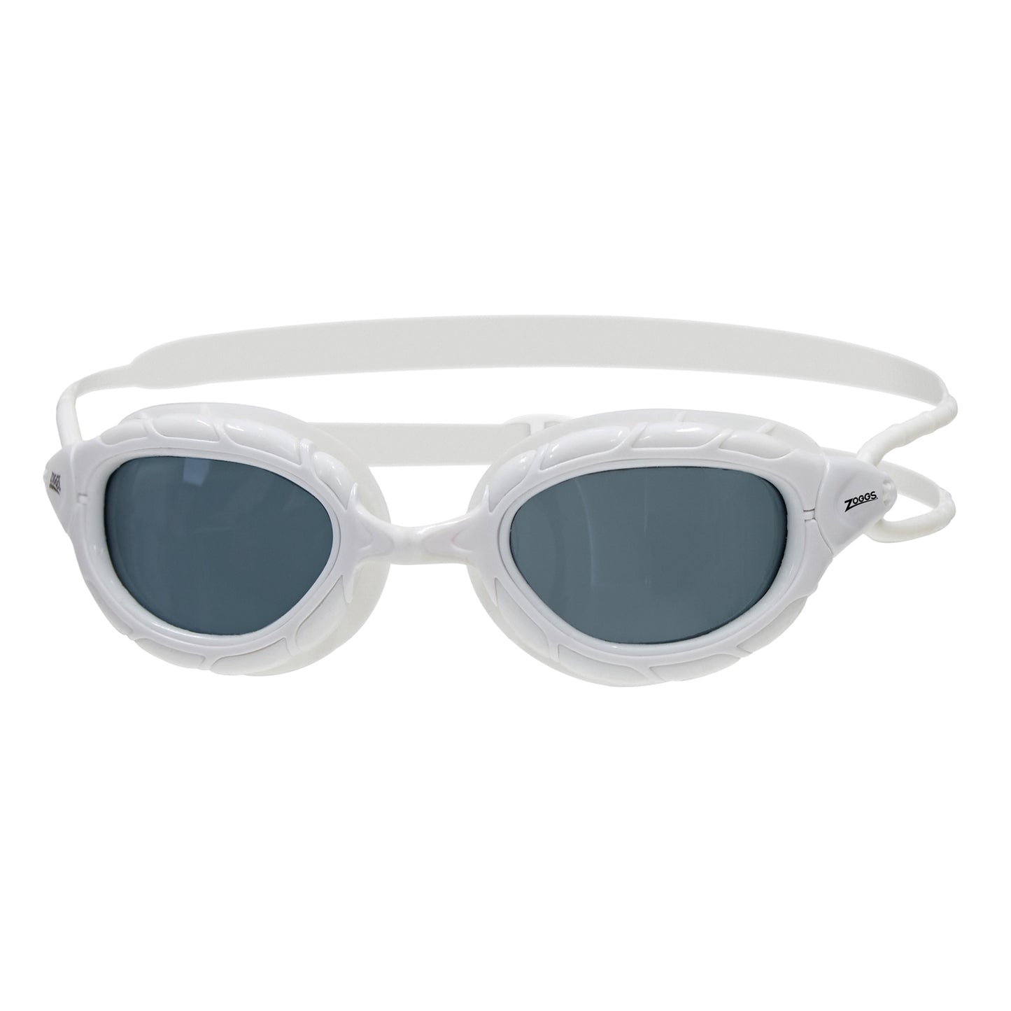 Zoggs Snr Predator swimming goggles with clear lenses and adjustable strap, designed for comfortable fit and visibility in the water.