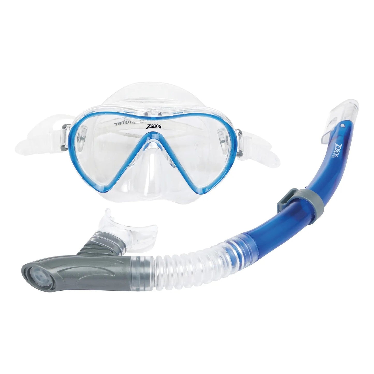 Zoggs Adult Reef Explorer snorkeling mask and snorkel set, designed for comfortable swimming and underwater exploration.