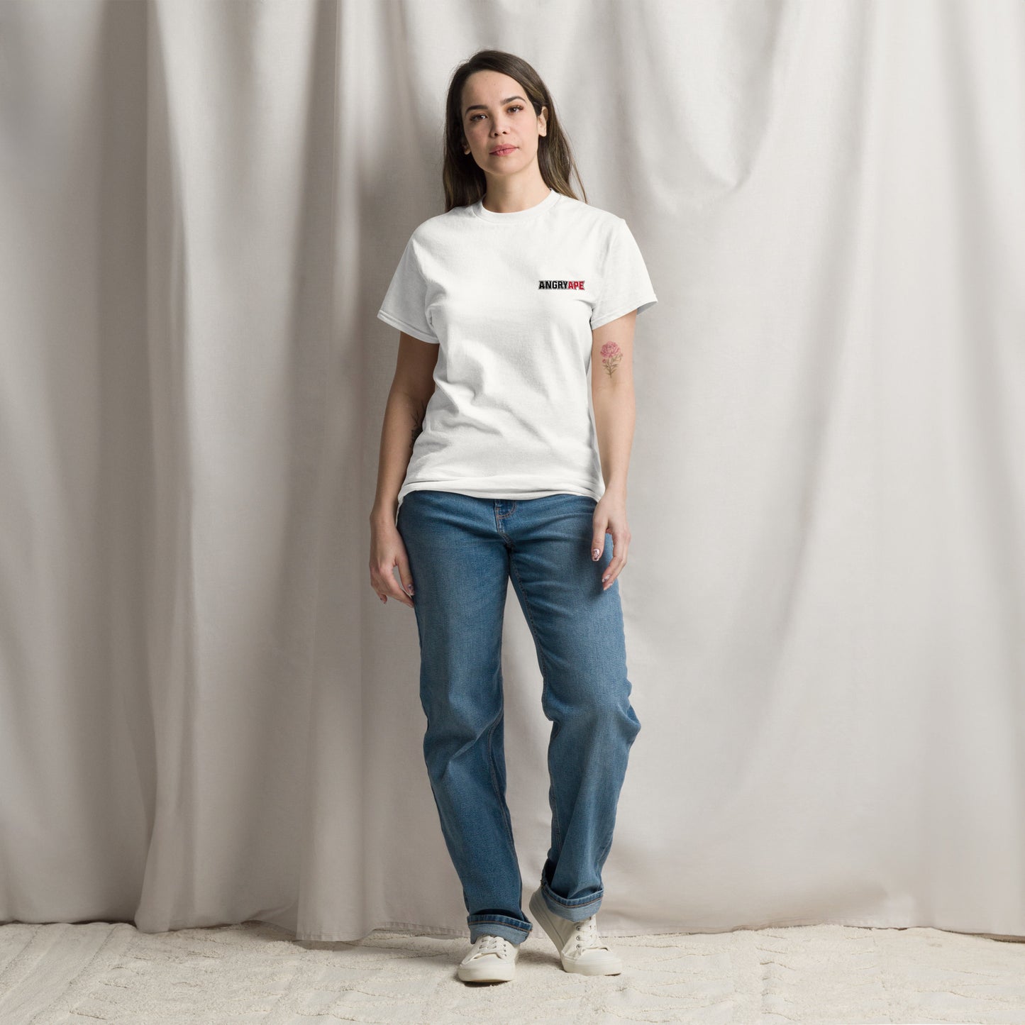 Angry Ape Classic T-Shirt White Tee
