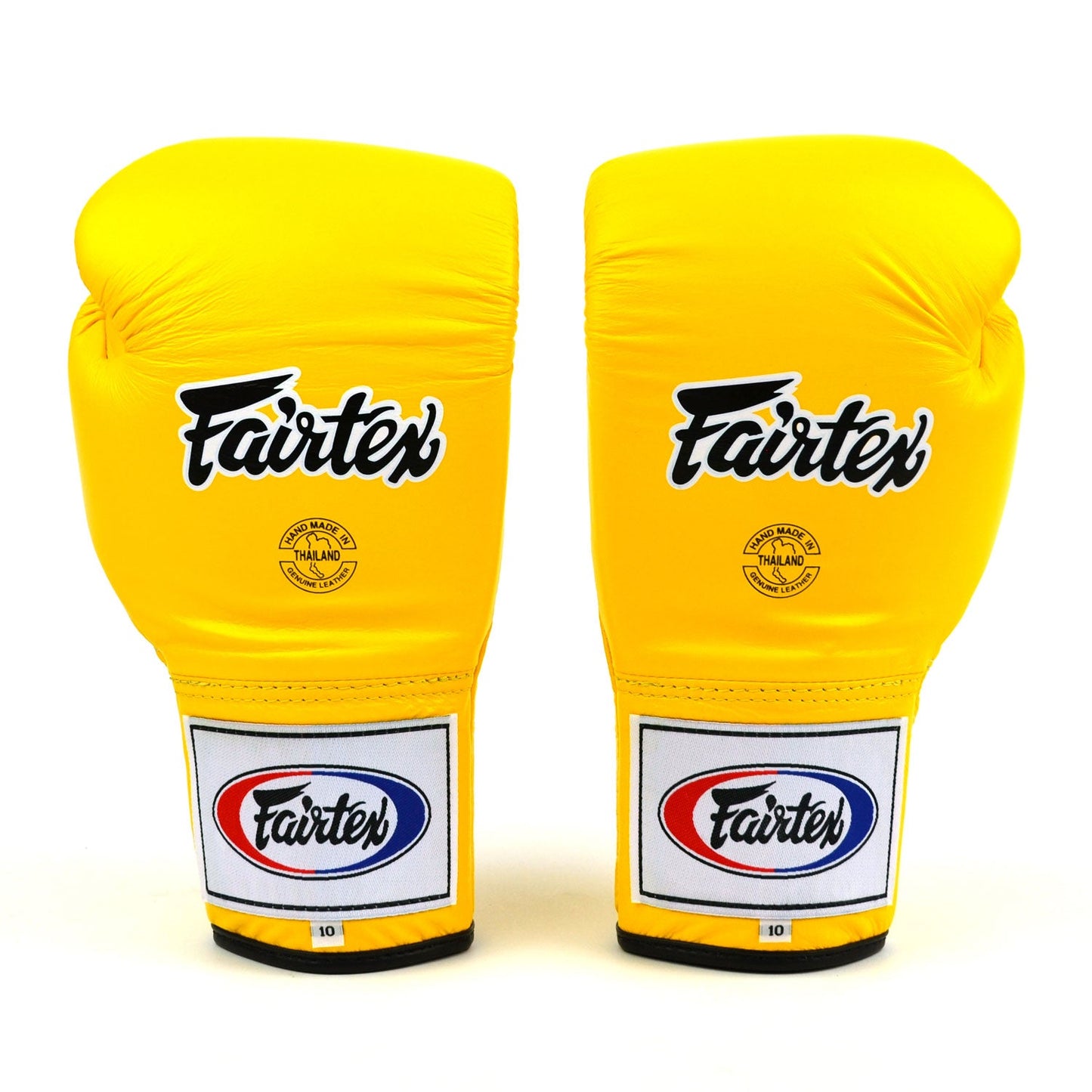Fairtex Lace-up Competition Boxing Gloves Yellow
