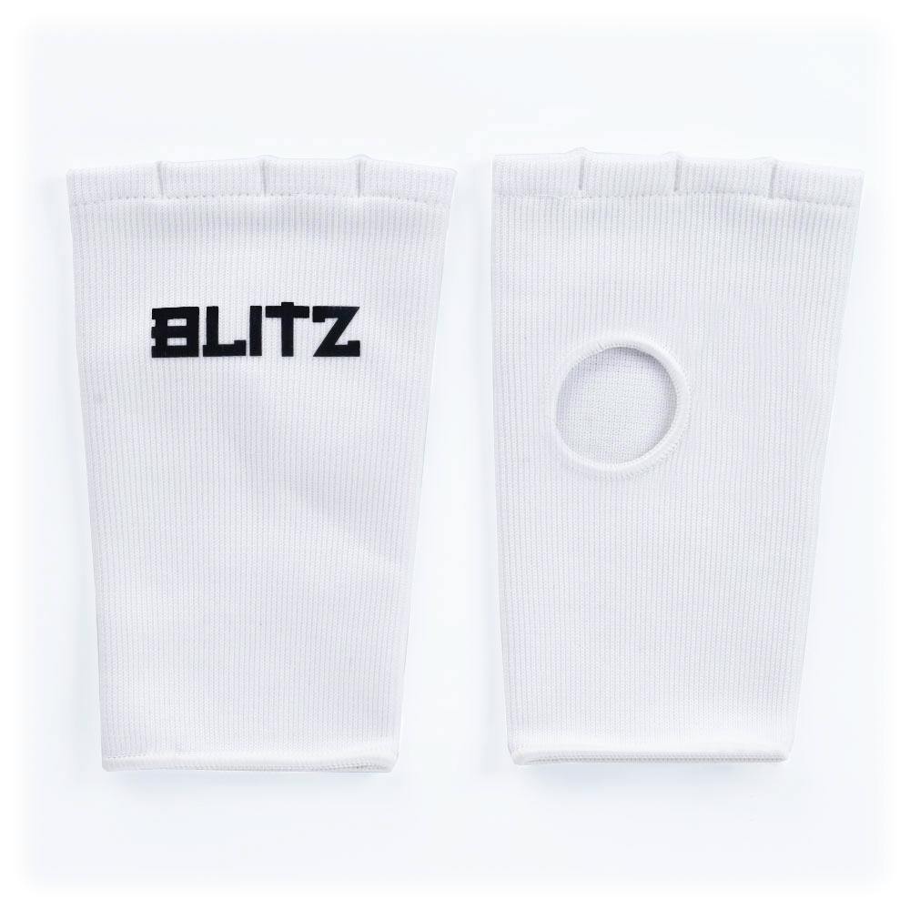 White Blitz Classic Inner Gloves for hand protection, featuring comfortable wraps designed for boxing or martial arts training.