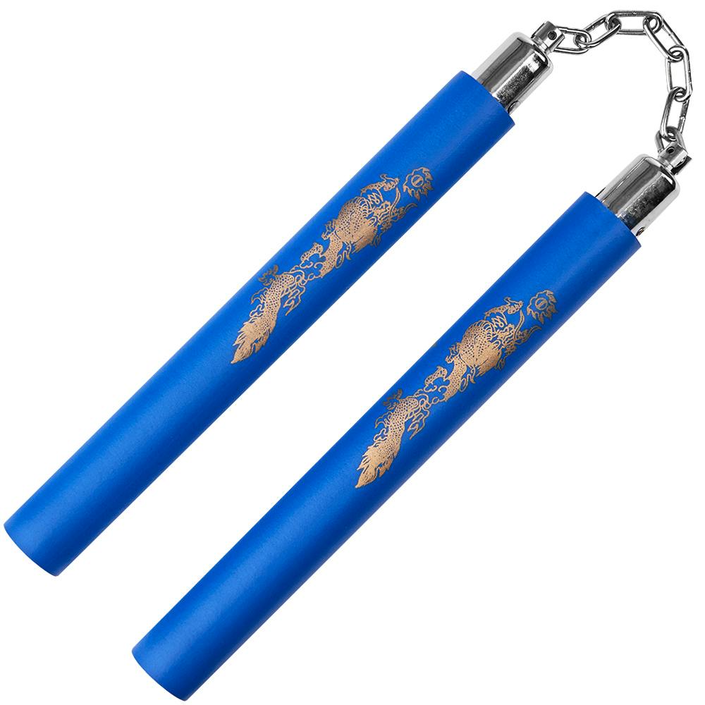 Blitz Blue Foam Ball Bearing Nunchaku