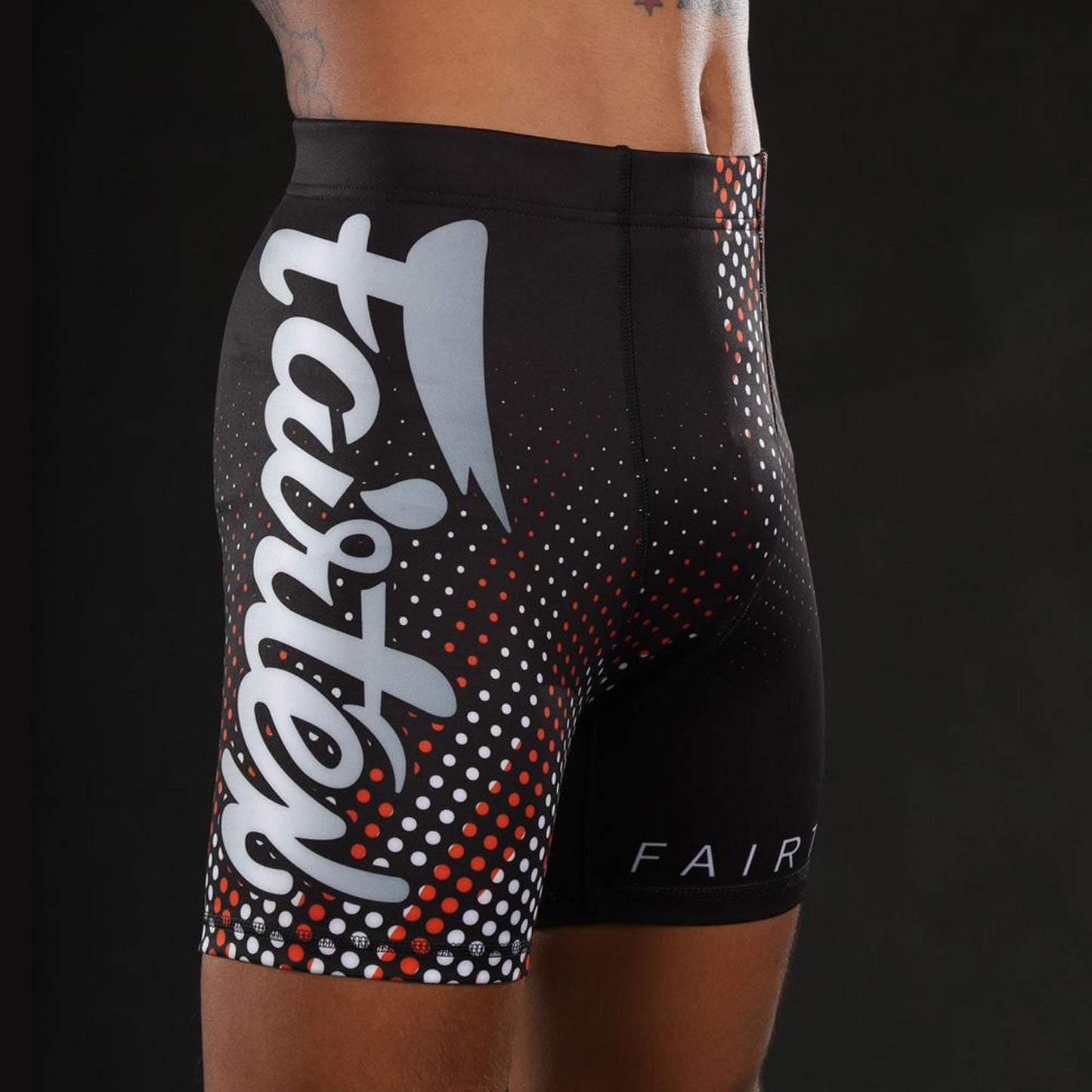 Fairtex Mens Vale Tudo Shorts Black-Orange