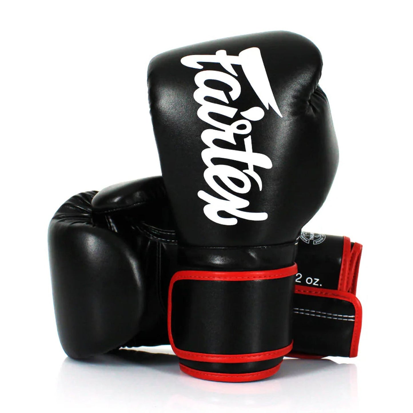 Fairtex BGV14 Microfibre Boxing Gloves - Black Red Trim