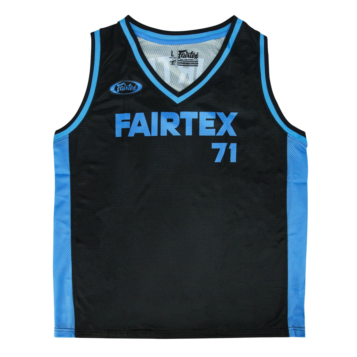 Fairtex JS27 Basketball Jersey - Black-Blue