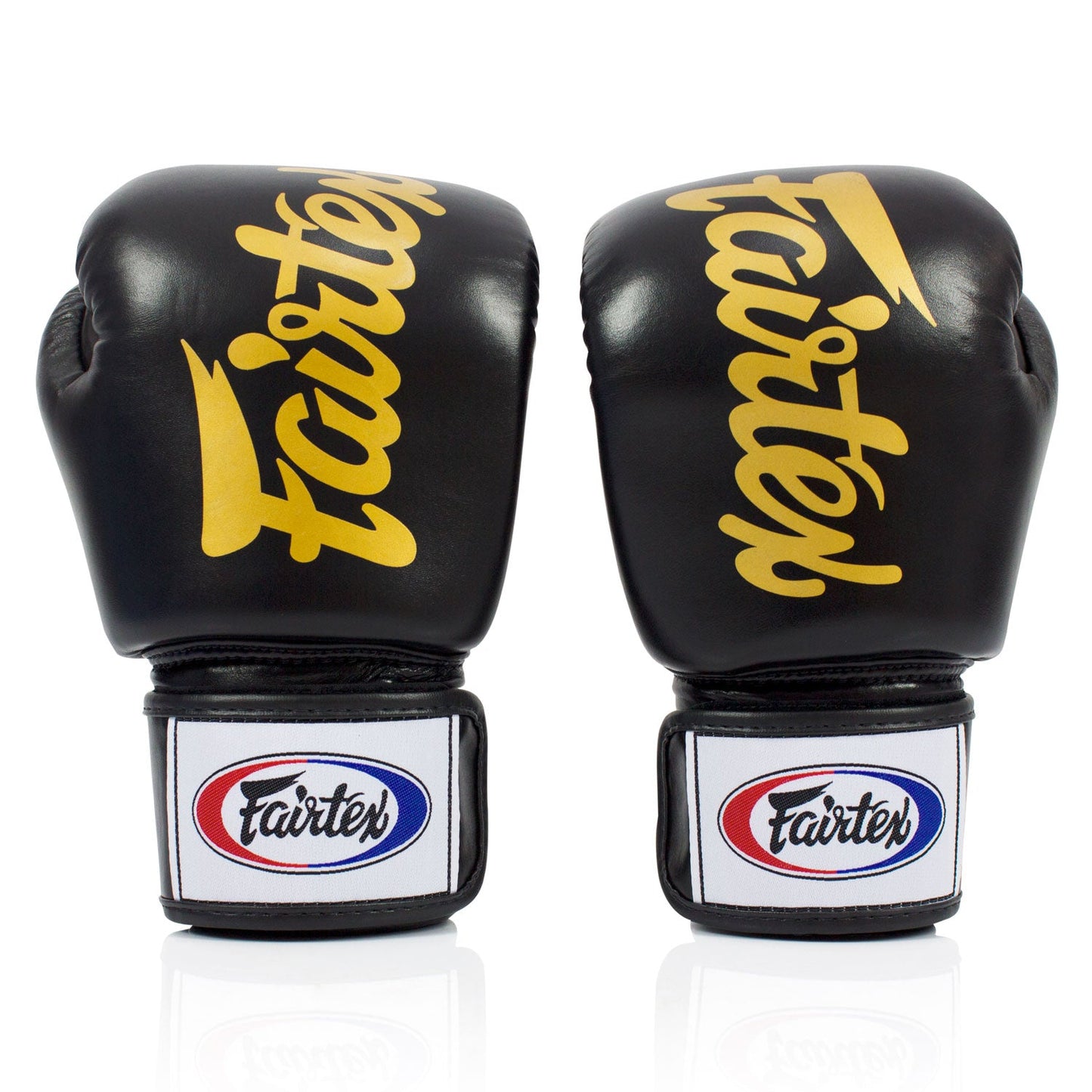 Fairtex Muay Thai Boxing Deluxe Tight-Fit Boxing Gloves Black