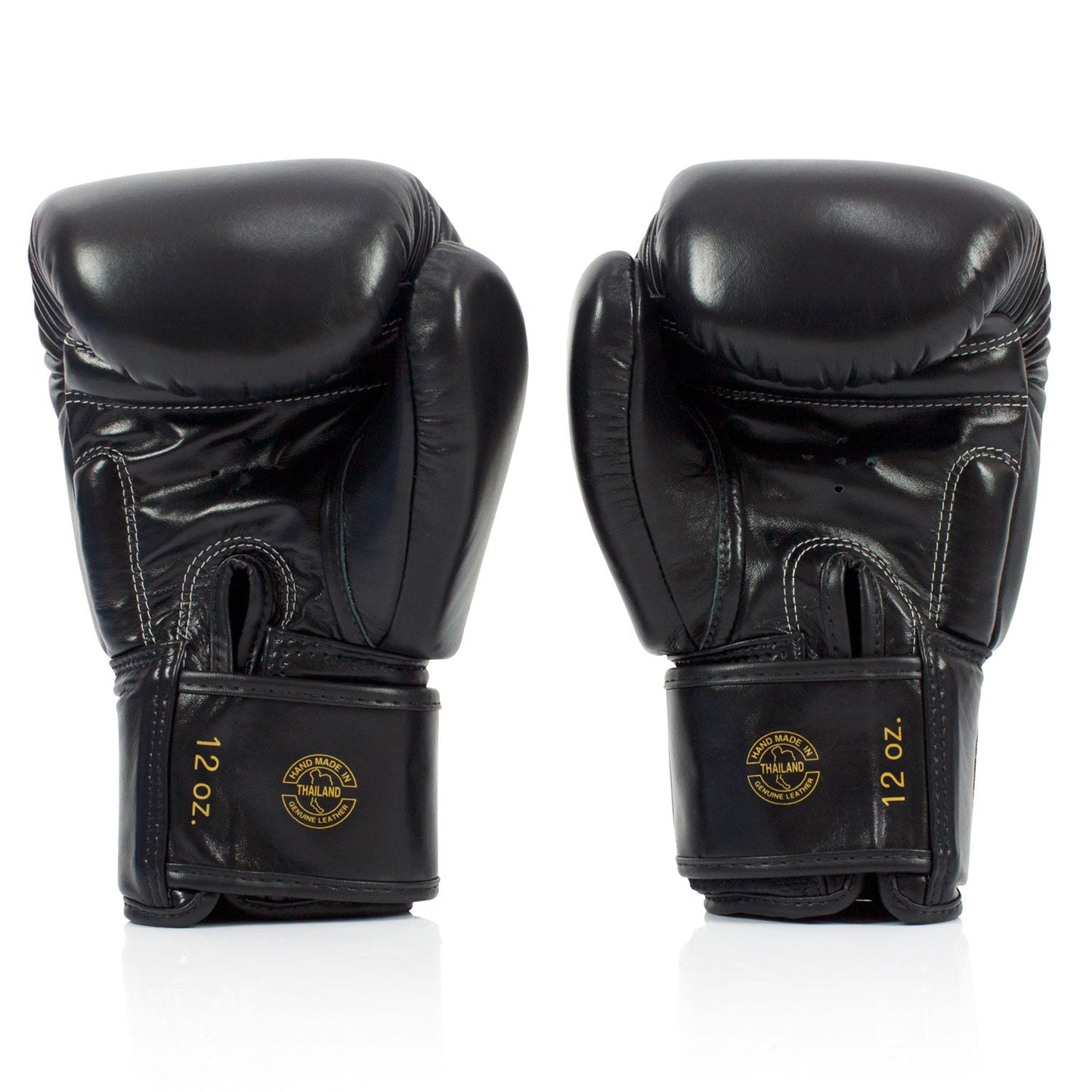 Fairtex Muay Thai Boxing Deluxe Tight-Fit Boxing Gloves Black