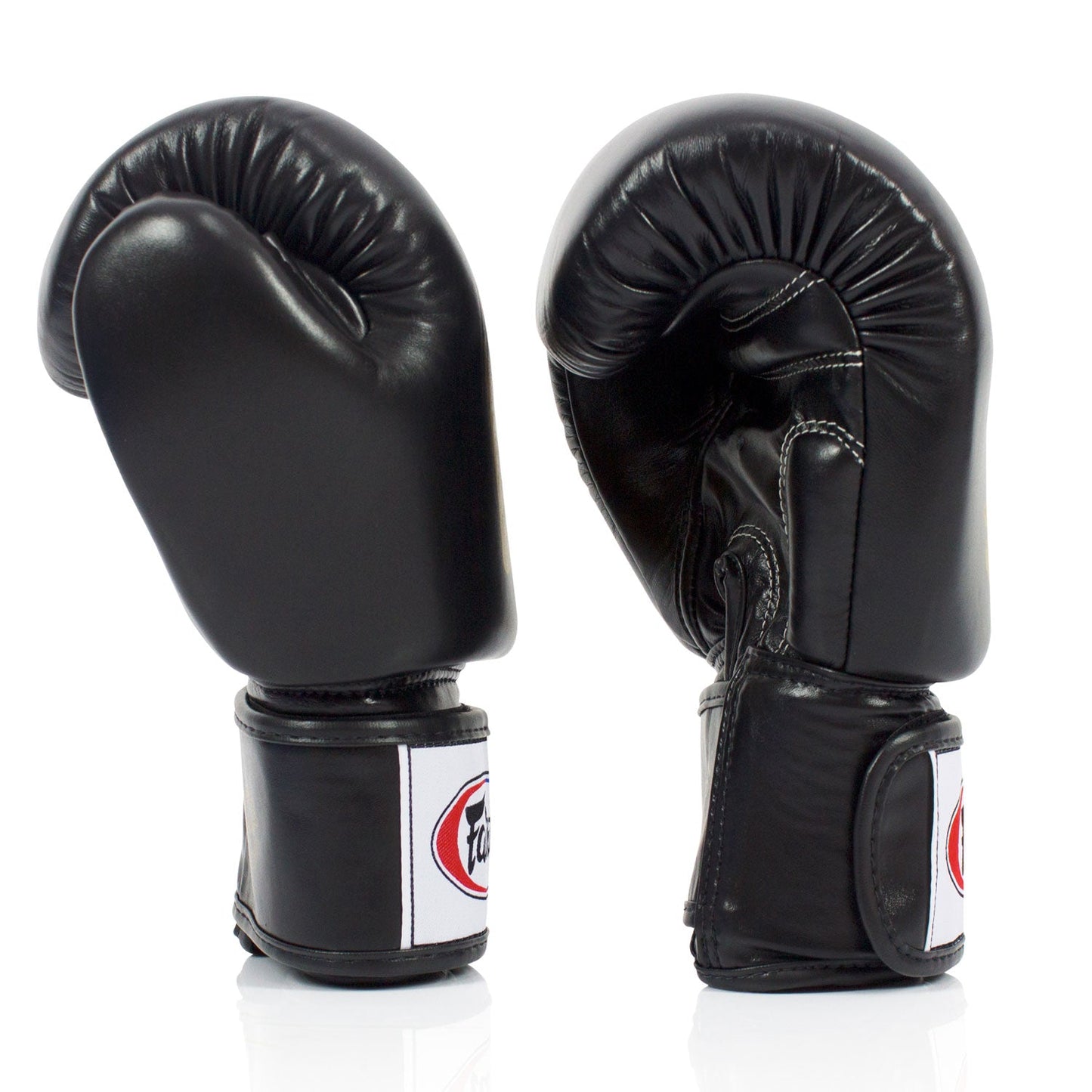 Fairtex Muay Thai Boxing Deluxe Tight-Fit Boxing Gloves Black