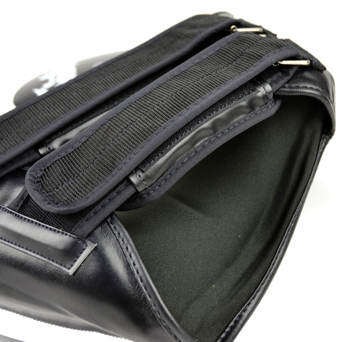 Fairtex Muay Thai Boxing Compact Thigh Pads Black-White