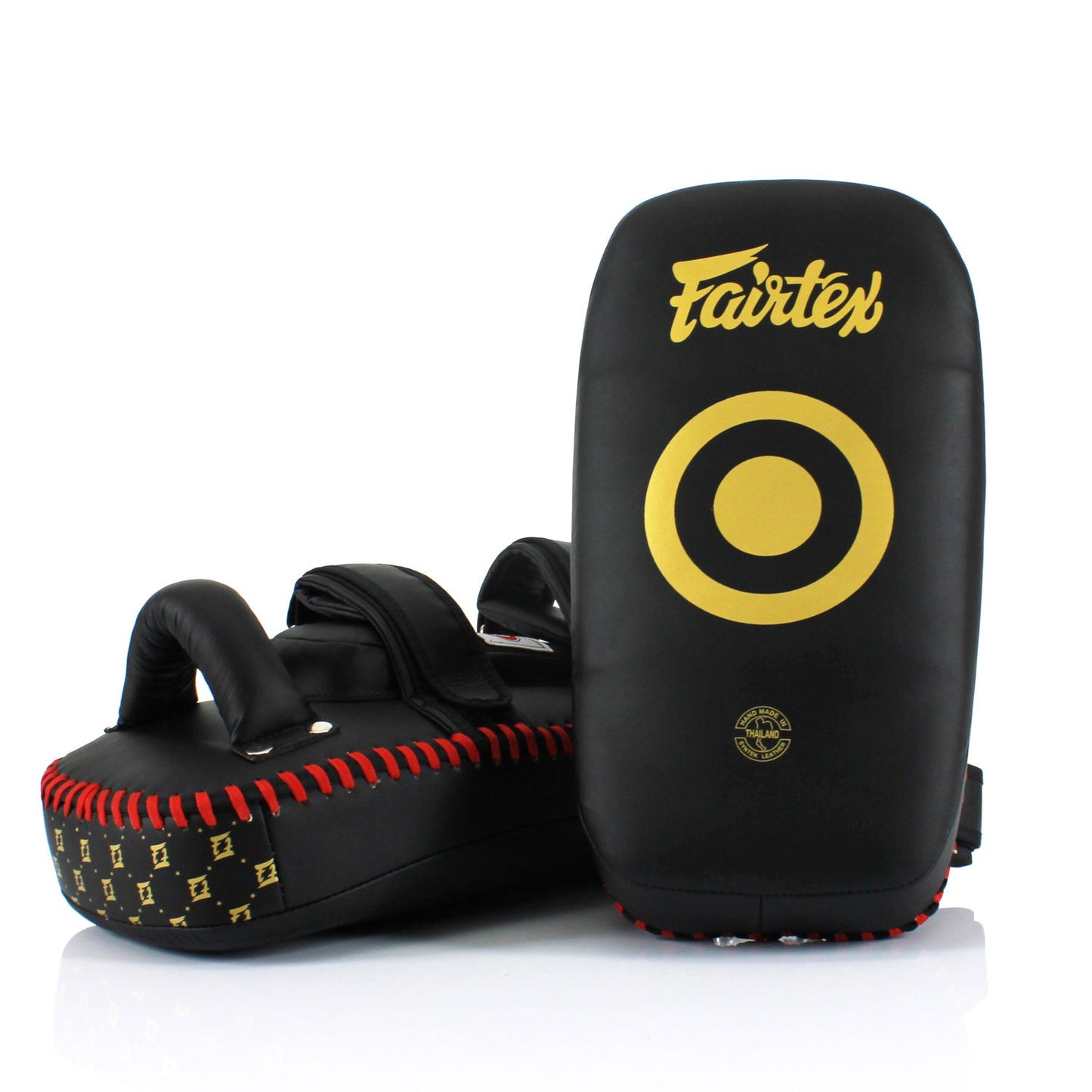 Fairtex Muay Thai Boxing Microfibre Thai Kick Pads Black