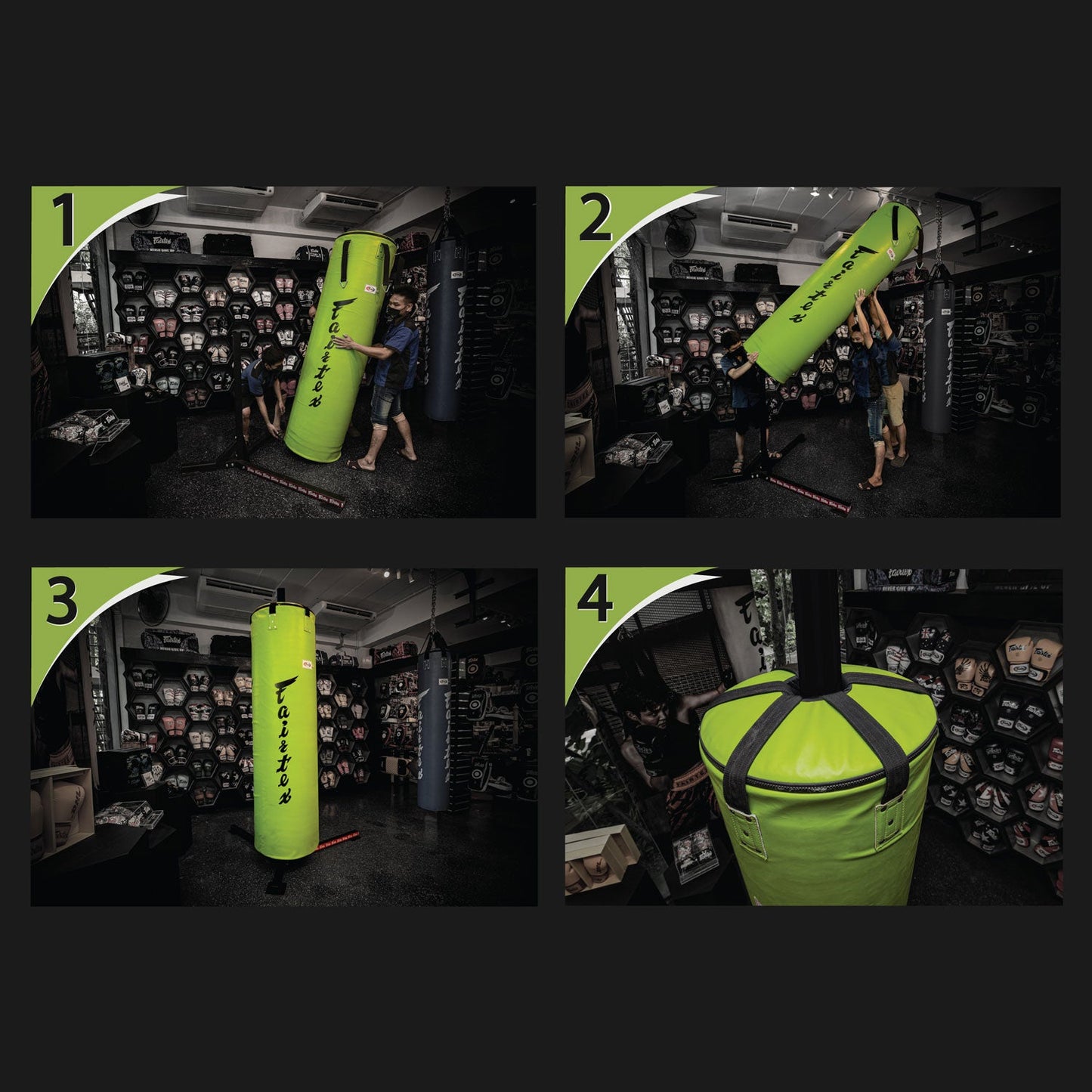 Fairtex 7ft Pole Bag Black (UN-FILLED)