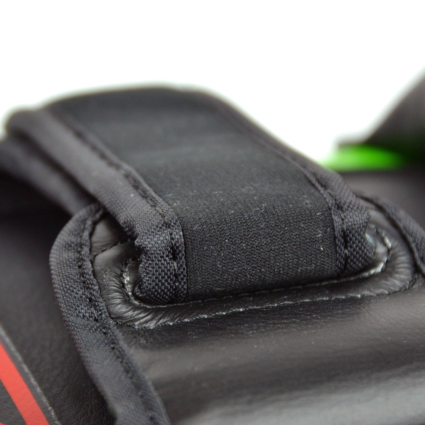 Twins Curved Leather Thai Kick Pads Green-Black