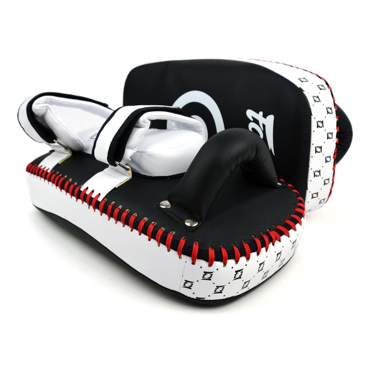 Fairtex Microfibre Thai Kick Pads Black-White