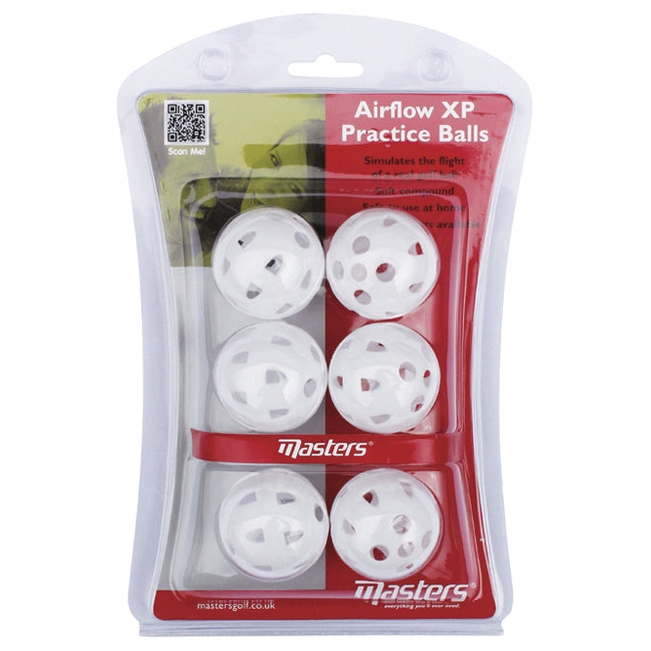 Masters Airflow Practice Balls (Pack of 6)