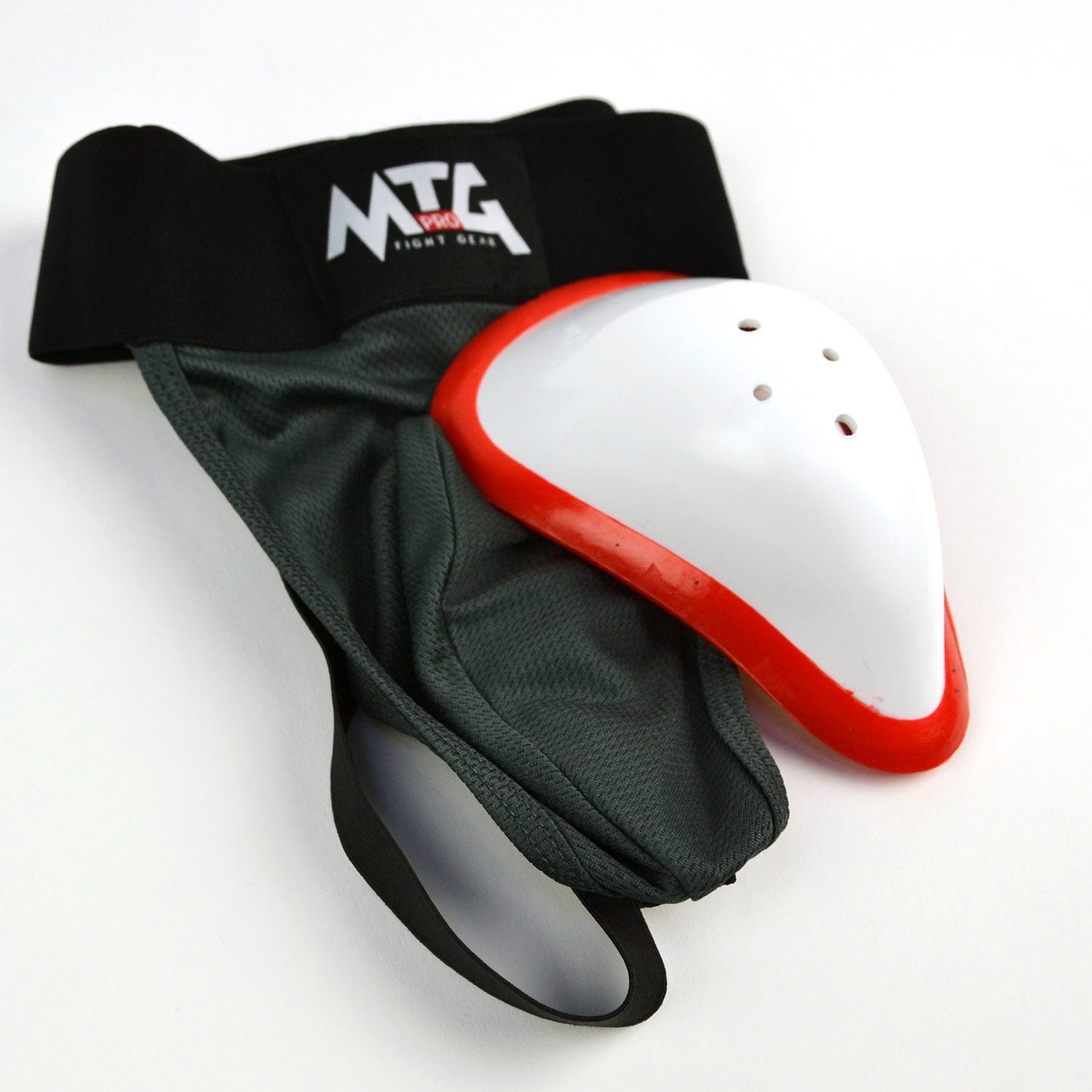 MTG Pro Muay Thai Boxing Elastic Groin Guard Grey-Black