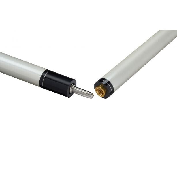 PowerGlide Quanta Carbon Pool Cue 2 Piece 57" 10mm White