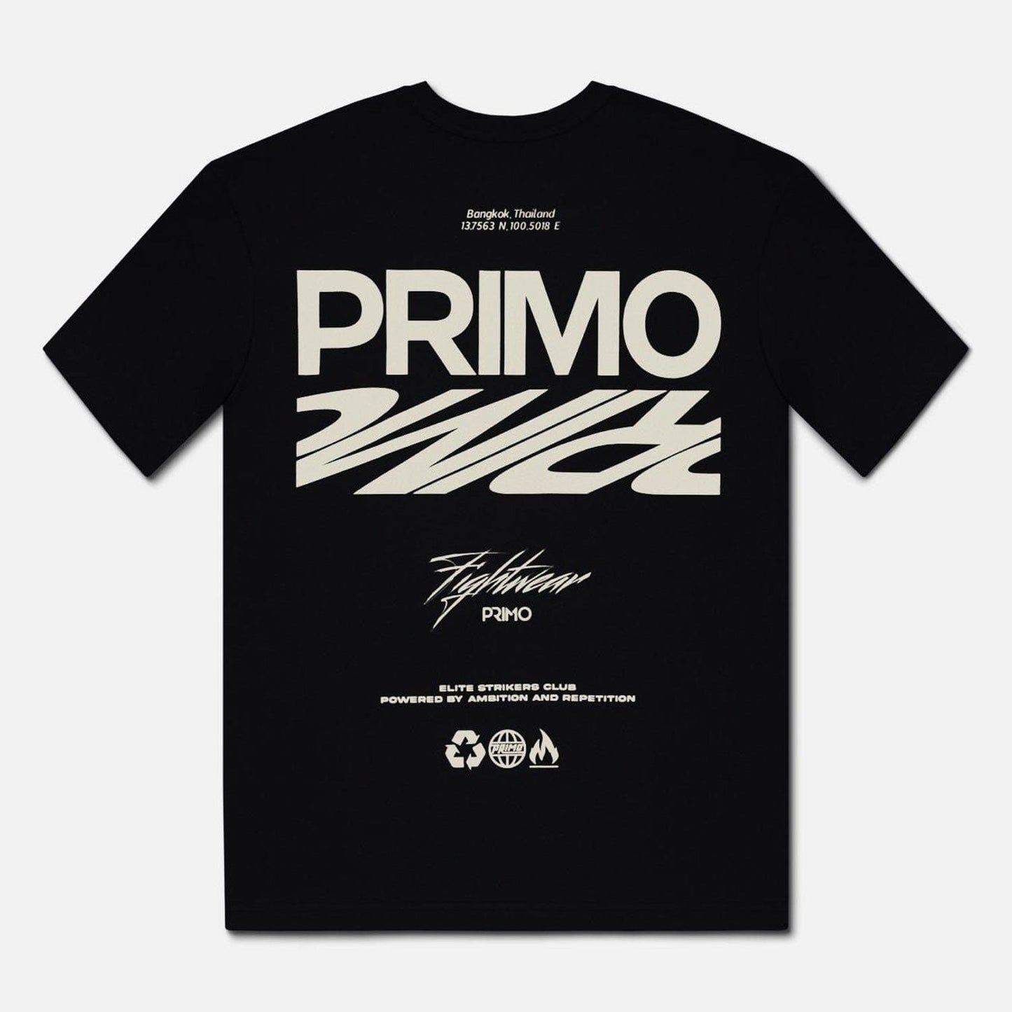 Primo Muay Thai Boxing E.S.C (Elite Strikers Club) T-Shirt - Black