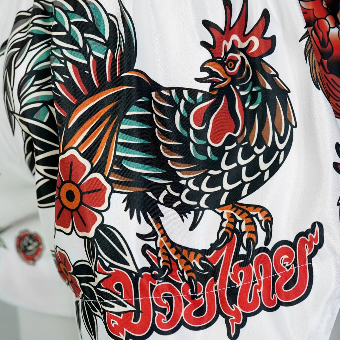 TUFF Muay Thai Shorts Origin of Thai Rooster