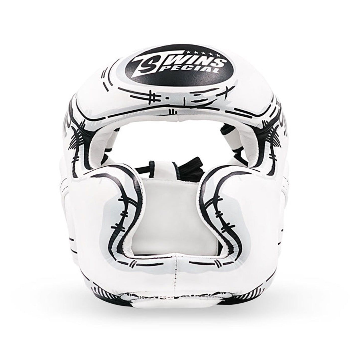 Twins Special Muay Thai Boxing FHGL3-66 Leather Sparring Headguard - Comic